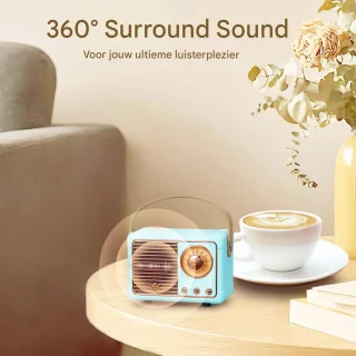 Ynkkvre Retro Bluetooth Speaker Blauw
