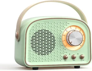 Ynkkvre - Retro Mini Draadloze Speaker (Mintgroen)