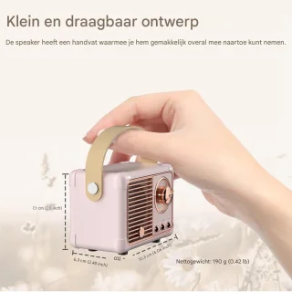 Ynkkvre Retro Speaker - Roze