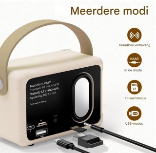 Wat vinden we goed aan de Ynkkvre Retro Speaker Wit