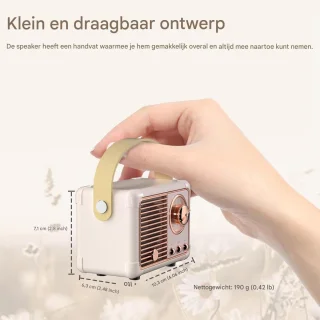Ynkkvre Retro Speaker Wit