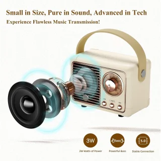 Ynkkvre Retro Speaker Wit