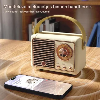 Ynkkvre Retro Speaker Wit
