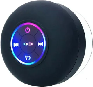 Zwarte LED Bluetooth Douche Luidspreker USB IPX4