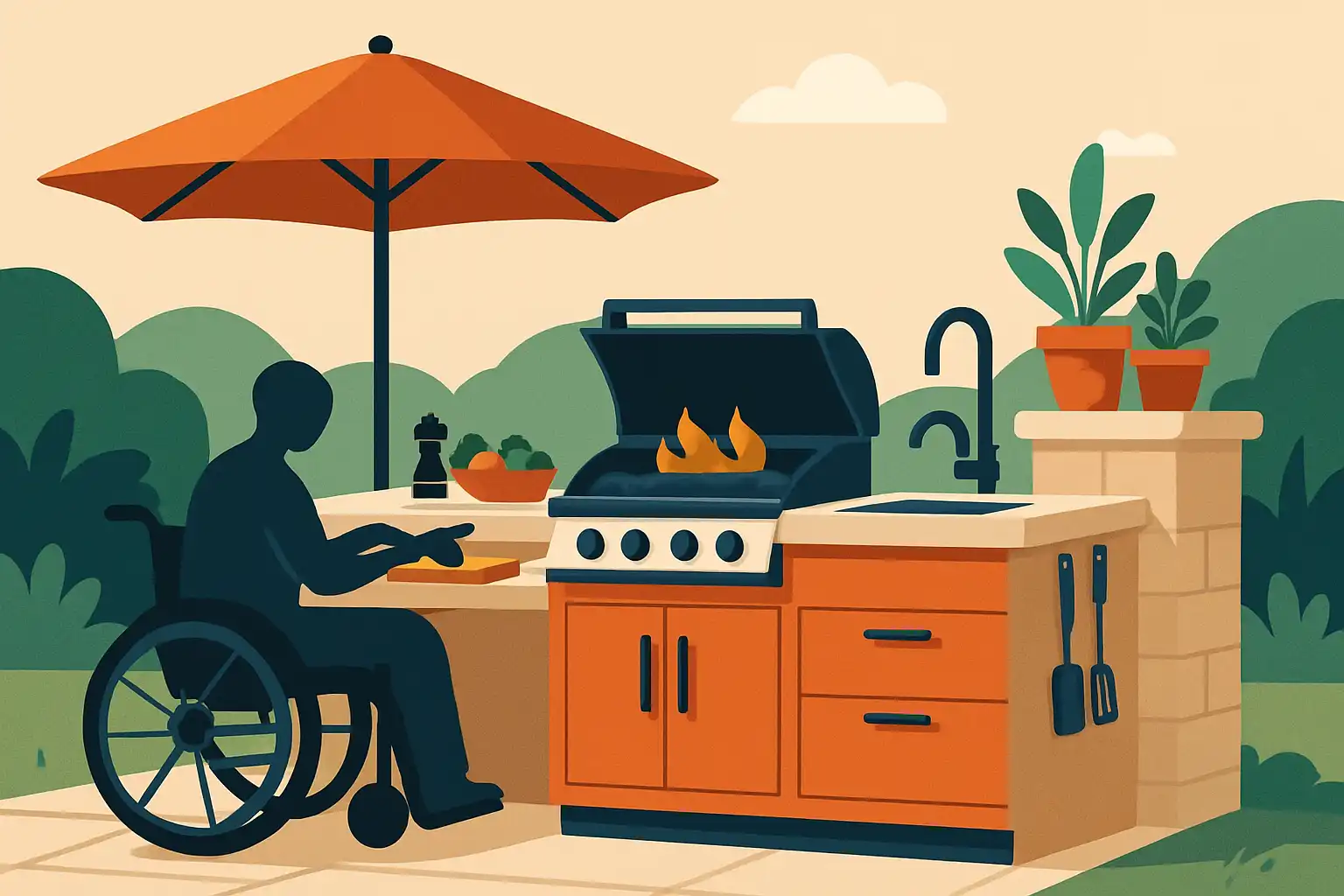 Een buitenkeuken voor iedereen: zo ontwerp je toegankelijk, veilig en stijlvol