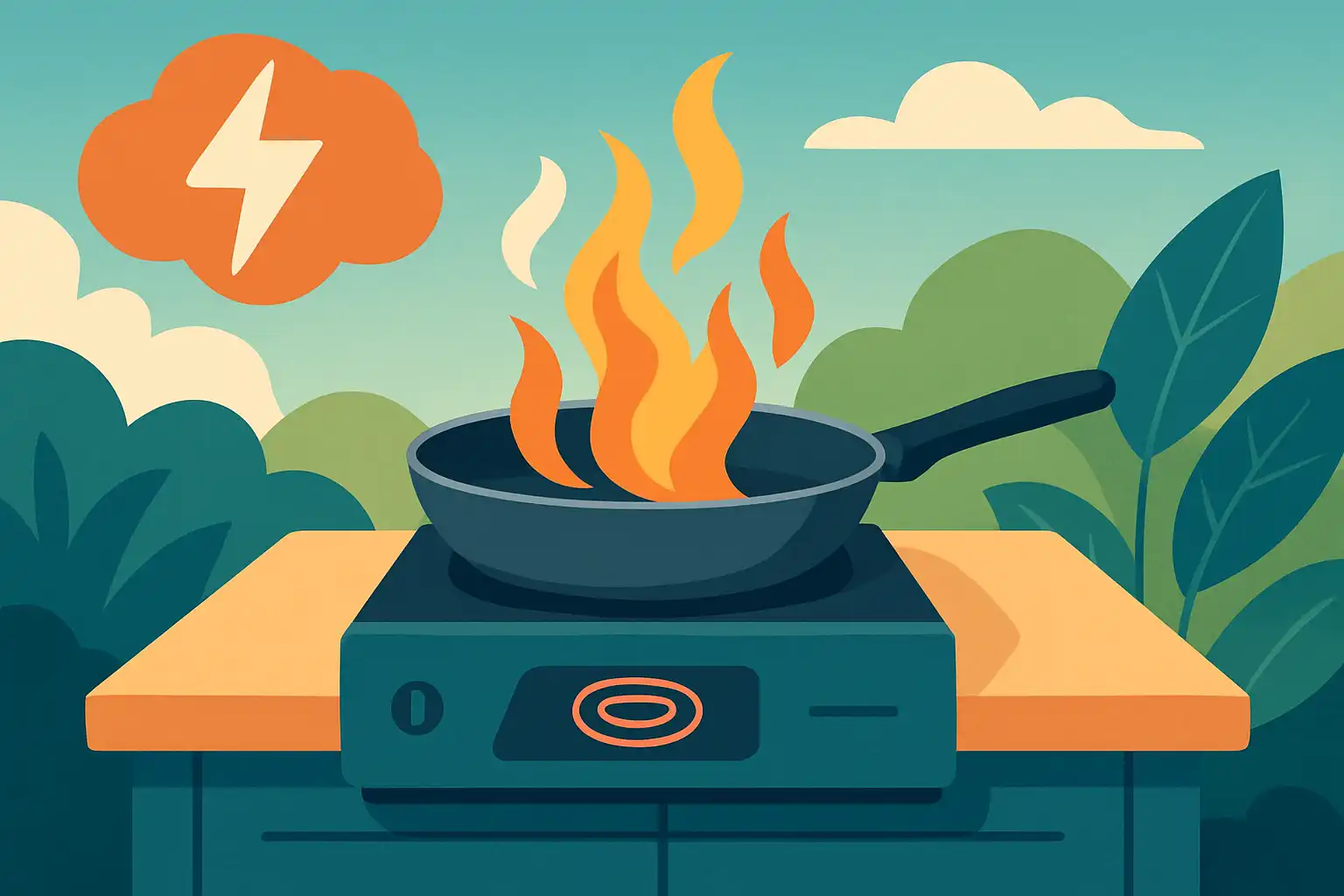 Elektrische buitenkeuken: is inductie de toekomst van buitenkoken?