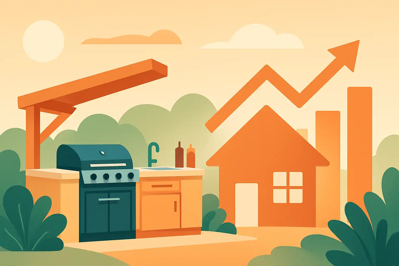 Hoe je buitenkeuken je woningwaarde verhoogt: slimme upgrades met het beste rendement