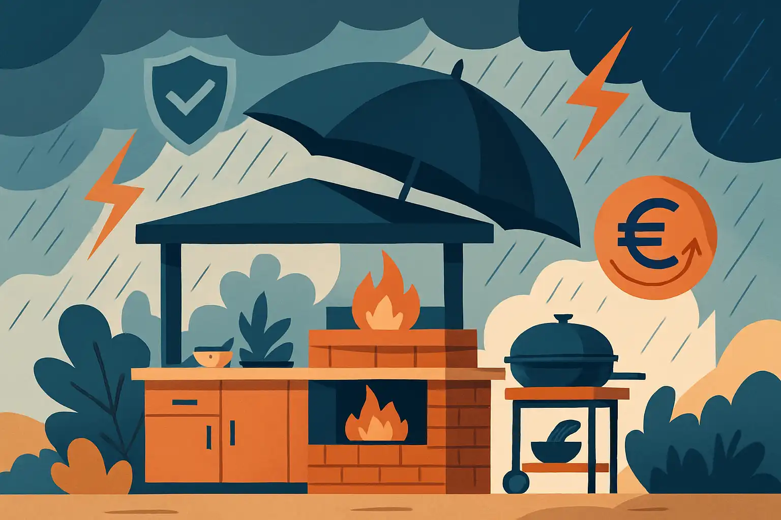 Is je buitenkeuken verzekerd? zo voorkom je torenhoge kosten bij schade
