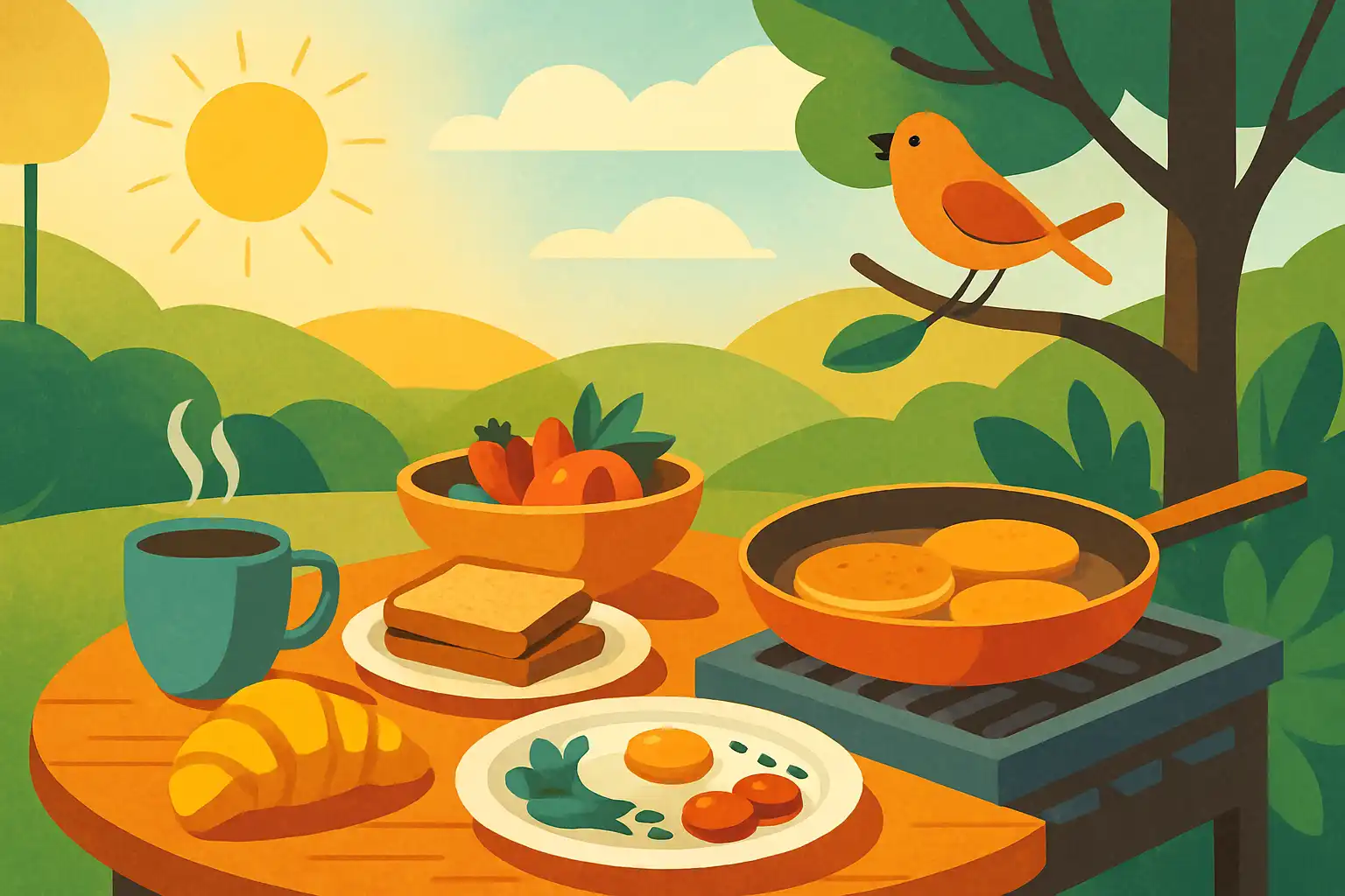Ontbijt buiten: verrassende brunchideeën en technieken voor de vroege vogel in je buitenkeuken