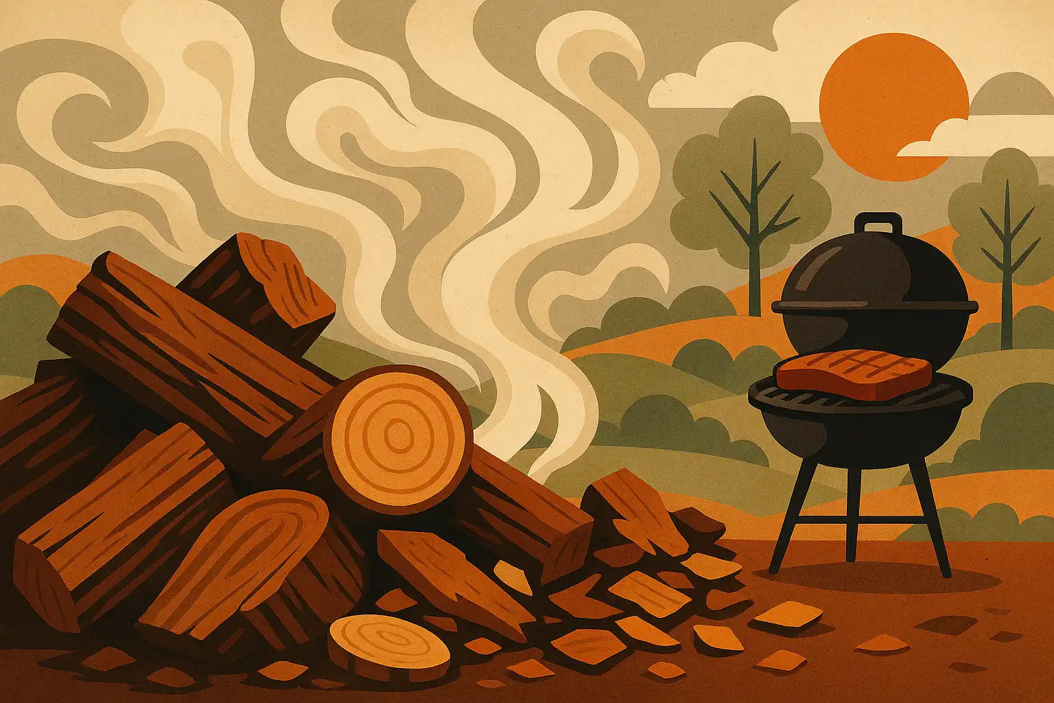 Rookhout 101: welke houtsoorten geven je buitenkeuken-gerechten een onvergetelijke smaak