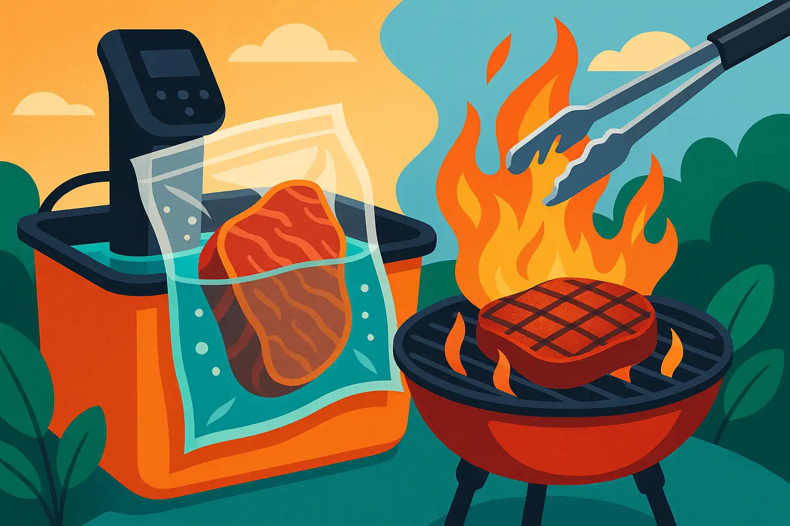 Sous-vide meets grill: de perfecte combinatietechniek voor een next-level buitenkeuken
