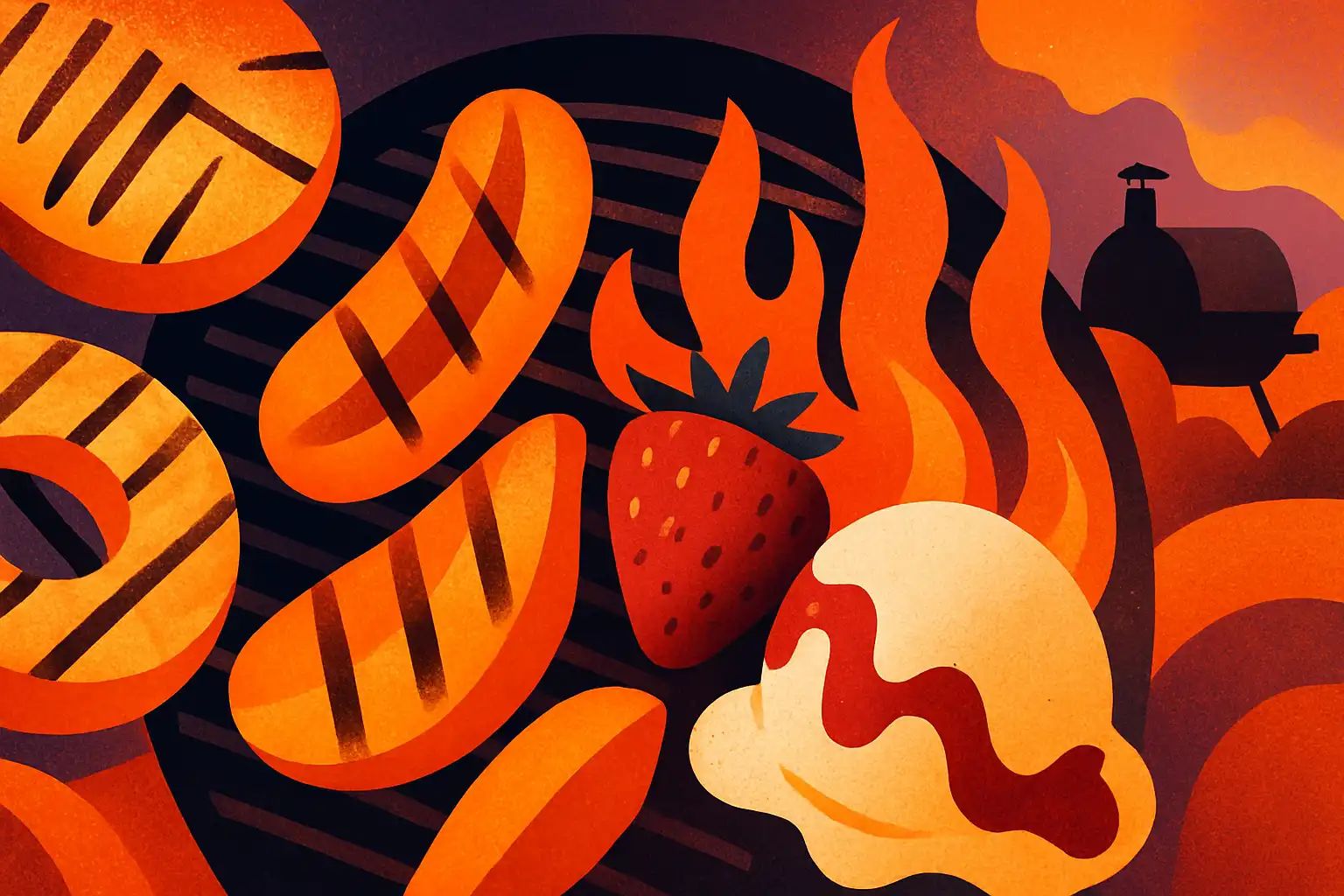 Sweet heat: spectaculaire gegrilde desserts uit de buitenkeuken
