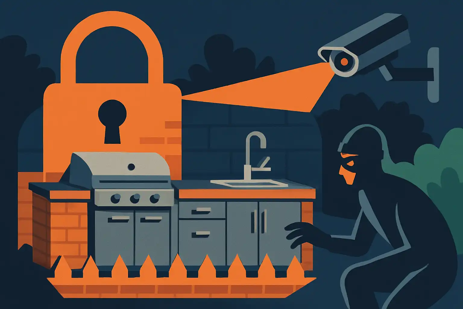 Zo bescherm je je buitenkeuken tegen diefstal en vandalisme: slimme beveiligingstips die écht werken