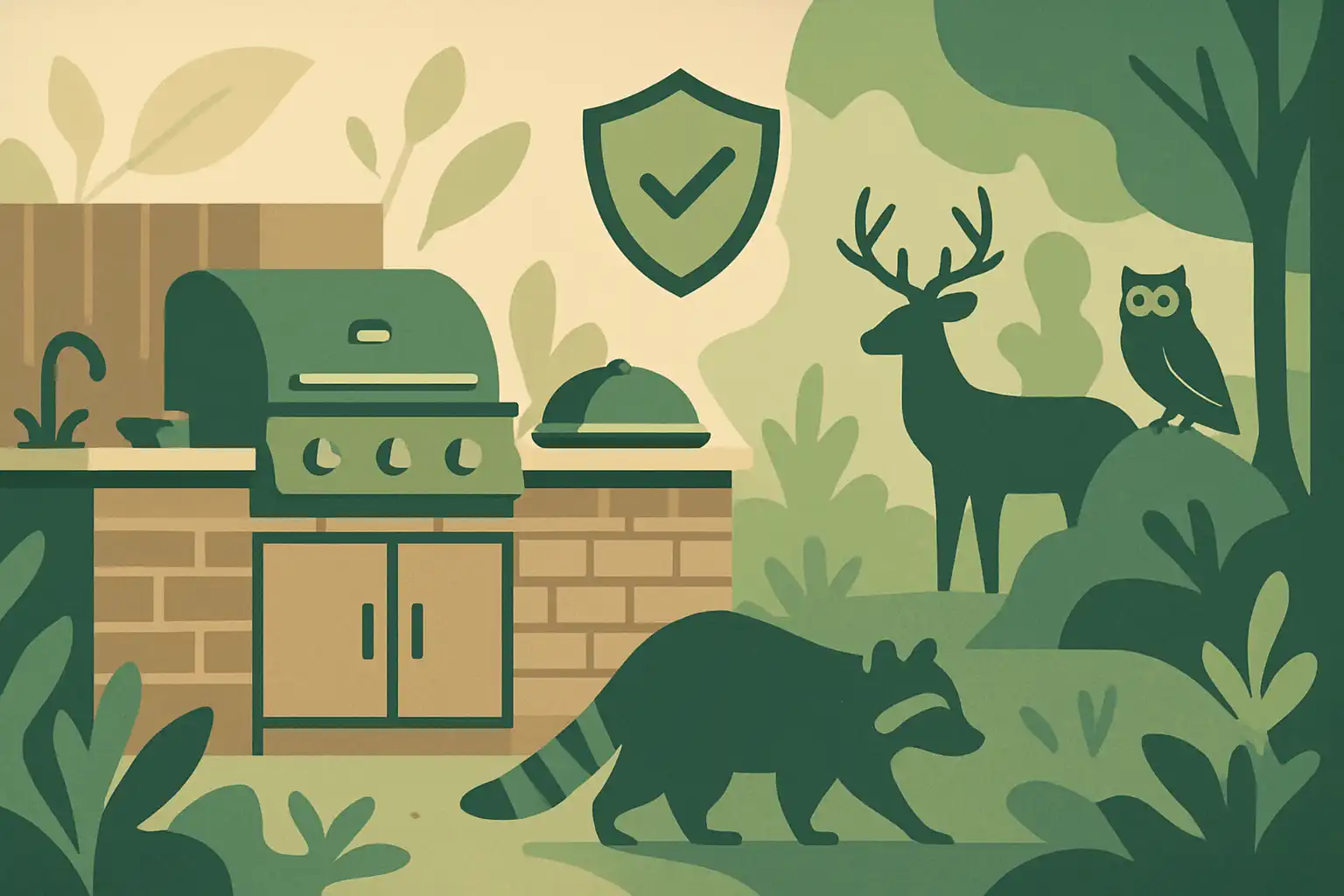 Zo maak je je buitenkeuken wildlife-proof zonder dieren te verstoren