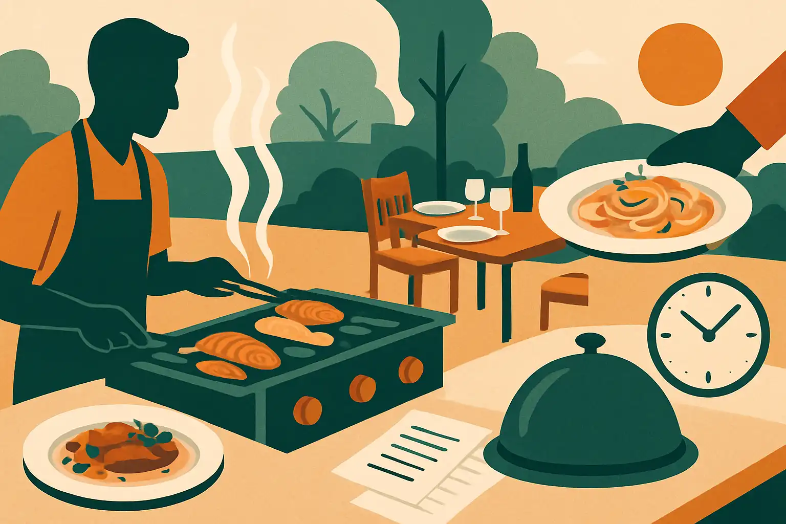 Zo organiseer je een meergangendiner in je buitenkeuken: timing, workflow en serveertips voor ontspannen dineren