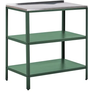 BELIANI VILAMA - Buitenkeuken eiland - Groen - 80x50x92 cm - Staal