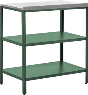 BELIANI VILAMA - Buitenkeuken eiland - Groen - 80x50x92 cm - Staal