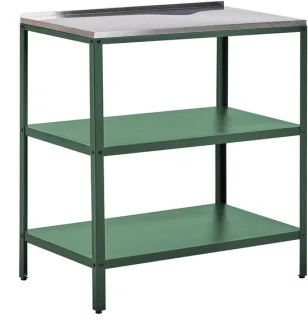 BELIANI VILAMA - Buitenkeuken eiland - Groen - 80x50x92 cm - Staal