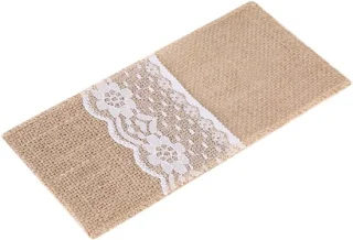 10pcs jute bestekhouder