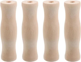 4-delige houten handgrepen voor keukenhulpmiddelen