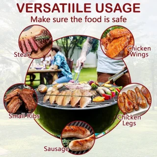 4x RVS Kippenvleugel BBQ-vorken voor Grillen