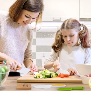 8-delige houten kindermessenset