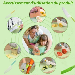 8-delige houten kindermessenset