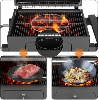 Wat vinden we goed aan de Aafinity Houtskoolbarbecue Zwart