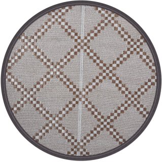 De ARAKIL Buitenkleed 120 cm bruin in één oogopslag