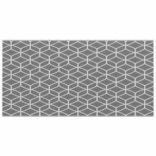 De ARAKIL Buitenkleed 500 x 250 cm Grijs/Wit in één oogopslag