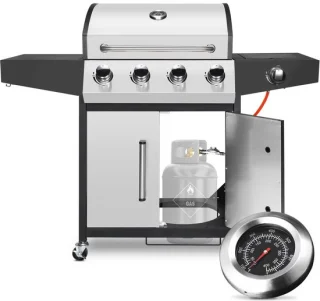 Auto Grille zilver gasbarbecue