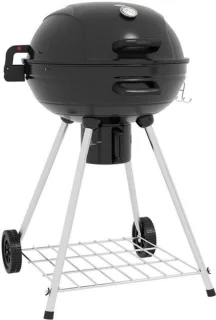 Ball Grill – barbecue – kogelbarbecue – houtskoolgrill – ronde grill – zwart – 54 cm grilloppervlak – ingebouwde thermometer