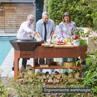Wat vinden we goed aan de Barbecook Nestor Island cortenstaal