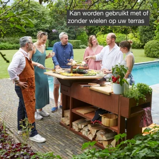 Barbecook Nestor Island cortenstaal