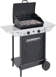 Barbecue met zijbrander - buitenkeuken grill - zwart