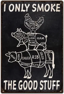 Barbecue metalen platen voor kip, varkens en rundvlees