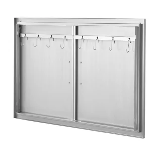 BBQ Buitenkeuken Dubbele Inbouwdeur 99x66 cm