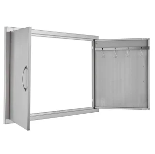 BBQ Buitenkeuken Dubbele Inbouwdeur 99x66 cm