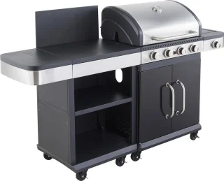 BBQ FIDGI 4 Gasbarbecue Met Buffetkast