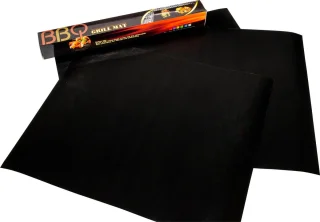 BBQ Grill Matset 3 Stuks 40x33 cm Zwart Met Kwast