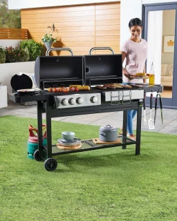 BBQ Master DUO Barbecue (houtskool en gas)