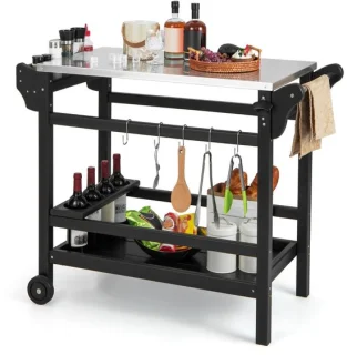 BBQ-trolley zwart