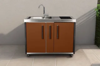 BeNeLux Minikeuken Stengel MO120 A Lava Bruin