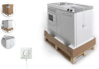 BeNeLux Stengel MO120 A Minikeuken Lei Grijs