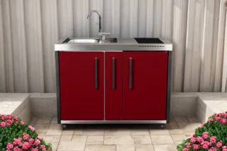 BeNeLux Stengel MO120 A Minikeuken Rood Bordeaux