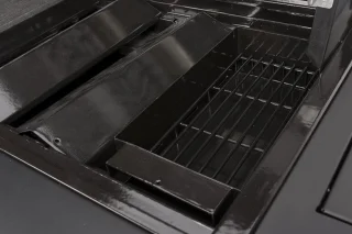 Boretti Ibrido Top Inbouwbarbecue gas/houtskool