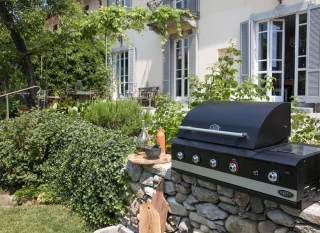 Boretti Ibrido Top Inbouwbarbecue gas/houtskool