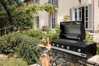 Boretti Ibrido Top Inbouwbarbecue gas/houtskool