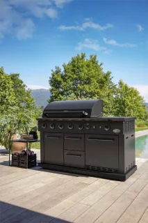 Boretti Luciano Nero Gasbarbecue Zwart