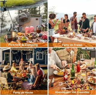 BORVAT® Gasbarbecue Grillwagen 15kW 4+1 Branders